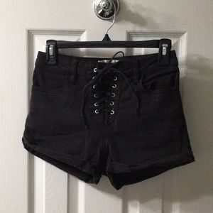 Black pacsun lace up shorts